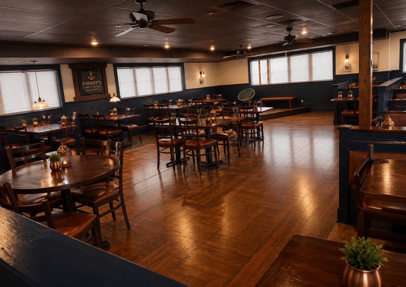 Johnny's spacious main dining floor